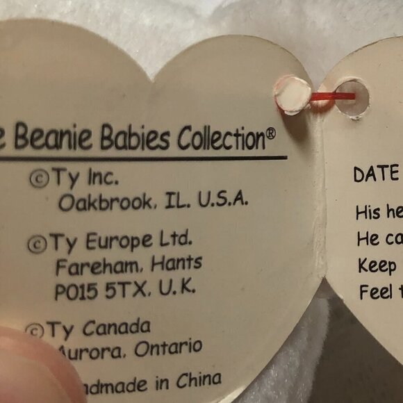 Ty Rare Valentino Beanie Baby With Multiple Errors 1994 Vintage - Picture 6 of 8